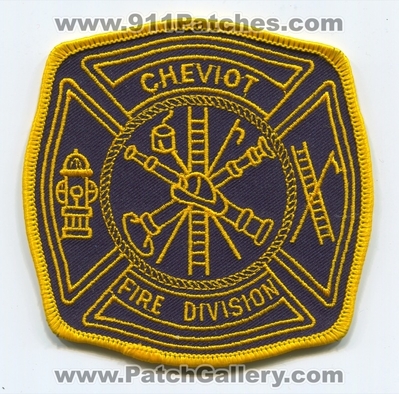 Cheviot Fire Division Patch (Ohio)
Scan By: PatchGallery.com
Keywords: div. department dept.