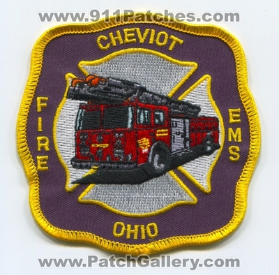 Cheviot Fire EMS Department Patch (Ohio)
Scan By: PatchGallery.com
Keywords: dept.