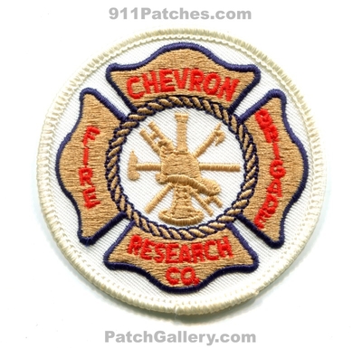 Chevron Oil Field Research Company Fire Brigade Patch (California)
Scan By: PatchGallery.com
Keywords: refinery gas petroleum industrial emergency response team ert department dept.