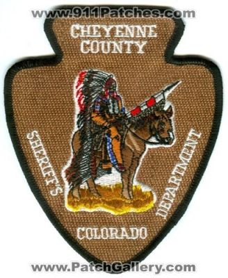 Cheyenne County Sheriff's Department (Colorado)
Scan By: PatchGallery.com
Keywords: sheriffs