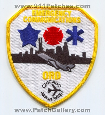 Chicago Airport System Emergency Communications Fire EMS Police Patch (Illinois)
Scan By: PatchGallery.com
Keywords: 911 Dispatcher Department. Dept. ORD OHare International
