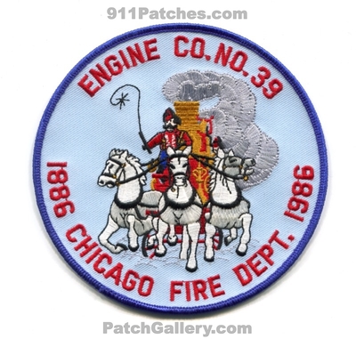 Chicago Fire Department Engine 39 Patch (Illinois)
Scan By: PatchGallery.com
