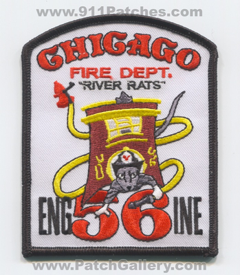 Chicago Fire Department Engine 56 Patch (Illinois)
Scan By: PatchGallery.com
Keywords: dept. cfd c.f.d. company co. station river rats