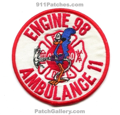 Chicago Fire Department Engine 98 Ambulance 11 Patch (Illinois)
Scan By: PatchGallery.com
Keywords: station