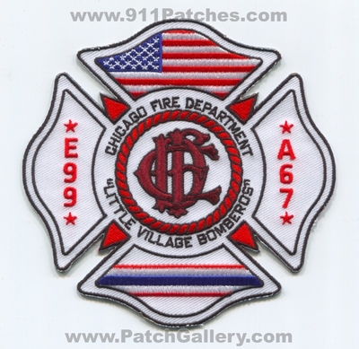 Chicago Fire Department Engine 99 Ambulance 67 Patch (Illinois)
Scan By: PatchGallery.com
Keywords: dept. cfd c.f.d. company Co. Station e99 a67 little village bomberos