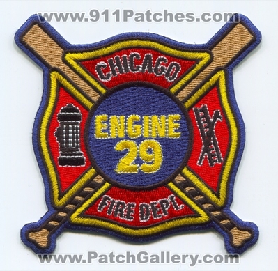 Chicago Fire Department Engine 29 Patch (Illinois)
Scan By: PatchGallery.com
Keywords: dept. cfd c.f.d. company co. station baseball