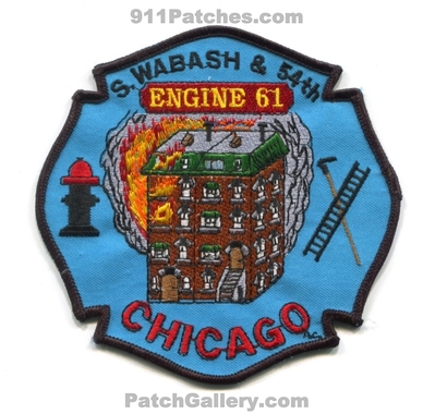 Chicago Fire Department Engine 61 Patch (Illinois)
Scan By: PatchGallery.com
Keywords: dept. cfd company co. station s. wabash & 54th