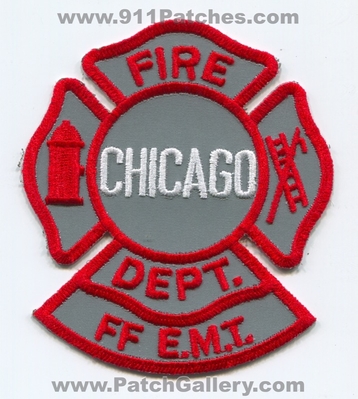 Chicago Fire Department Firefighter EMT Patch (Illinois) (Reflective)
Scan By: PatchGallery.com
Keywords: dept. cfd ff e.m.t.