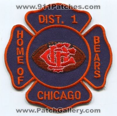 Chicago Fire Department District 1 (Illinois)
Scan By: PatchGallery.com
Keywords: dept. cfd company station dist. home of the bears