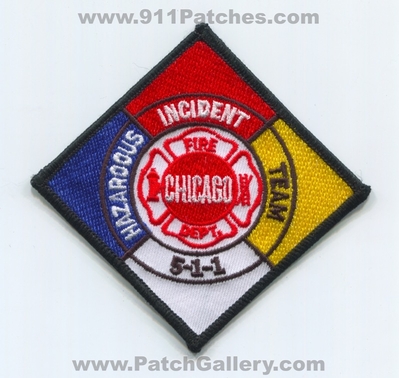 Chicago Fire Department Hazardous Incident Team 5-1-1 Patch (Illinois)
Scan By: PatchGallery.com
Keywords: Dept. CFD C.F.D. Materials HazMat Haz-Mat HIT H.I.T. 511 Company Co. Station