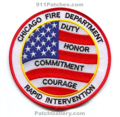 Chicago Fire Department Rapid Intervention Team RIT Patch (Illinois)
Scan By: PatchGallery.com
Keywords: dept. cfd c.f.d. duty honor commitment courage
