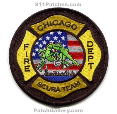 Chicago Fire Department SCUBA Team Patch (Illinois)
Scan By: PatchGallery.com
Keywords: dept. cfd c.f.d. diver rescue