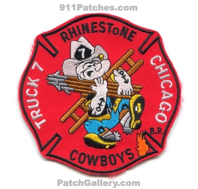 Chicago Fire Department Truck 7 Patch (Illinois)
Scan By: PatchGallery.com
Keywords: dept. cfd company co. station rhinestone cowboys popeye
