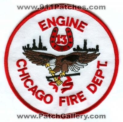 Chicago Fire Department Engine 13 (Illinois)
Scan By: PatchGallery.com
Keywords: dept. cfd company station