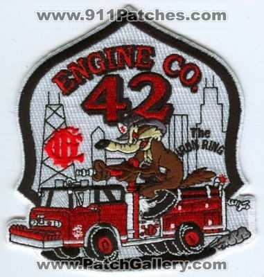Chicago Fire Department Engine 42 (Illinois)
Scan By: PatchGallery.com
Keywords: dept. cfd company station co. the iron ring