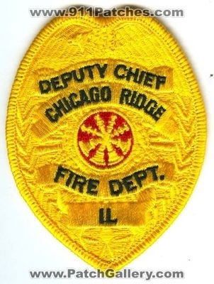 Chicago Ridge Fire Deputy Chief Patch (Illinois)
[b]Scan From: Our Collection[/b]
Keywords: department dept