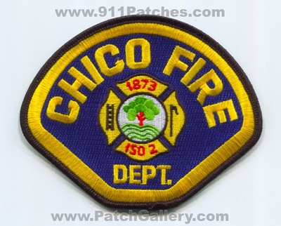 Chico Fire Department Patch (California)
Scan By: PatchGallery.com
Keywords: dept. 1873 iso class 2