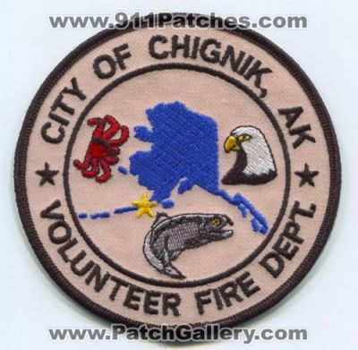 Chignik Volunteer Fire Department (Alaska)
Scan By: PatchGallery.com
Keywords: city of vol. dept.