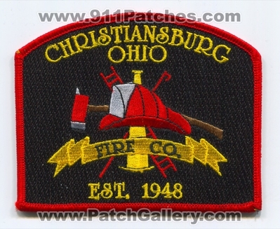 Christiansburg Fire Company Patch (Ohio)
Scan By: PatchGallery.com
Keywords: co. department dept.