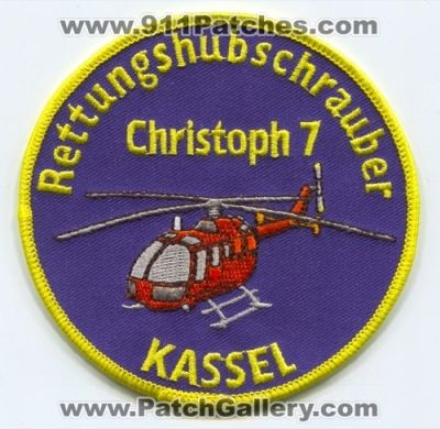 Christoph 7 Kassel (Germany)
Scan By: PatchGallery.com
Keywords: ems air medical helicopter ambulance rettungshubschrauber