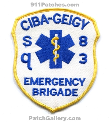Ciba Geigy Emergency Brigade Squad 83 Patch (New Jersey)
Scan By: PatchGallery.com
Keywords: ems ambulance emt paramedic ert response team