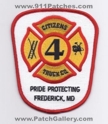 Citizens Fire Department Truck Company 4 (Maryland)
Thanks to Paul Howard for this scan.
Keywords: dept. co. frederick md.