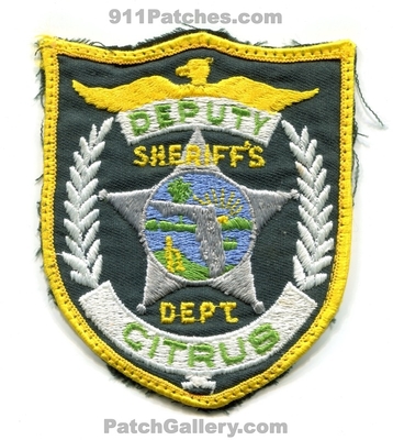 Citrus County Sheriffs Department Deputy Patch (Florida)
Scan By: PatchGallery.com
Keywords: co. dept. office