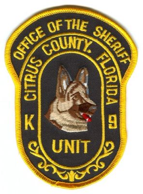 Citrus County Sheriff K-9 Unit (Florida)
Scan By: PatchGallery.com
Keywords: k9 office of the
