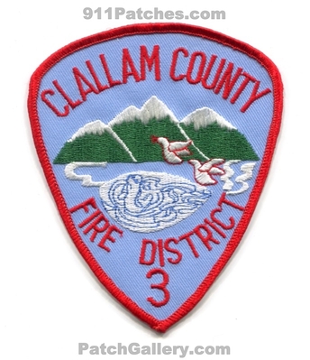 Clallam County Fire District 3 Patch (Washington)
Scan By: PatchGallery.com
Keywords: co. dist. number no. #3 department dept.