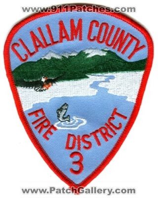 Clallam County Fire District 3 (Washington)
Scan By: PatchGallery.com
Keywords: co. dist. number no. #3 department dept.