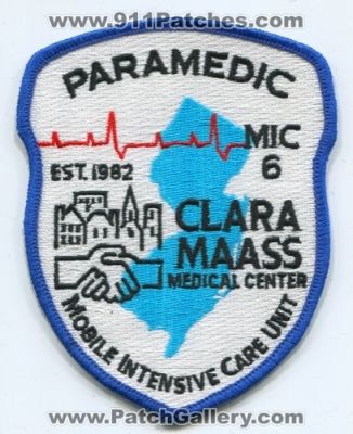 Clara Maass Medical Center Mobile Intensive Care Unit Paramedic MIC 6 (New Jersey)
Scan By: PatchGallery.com
Keywords: ems micu