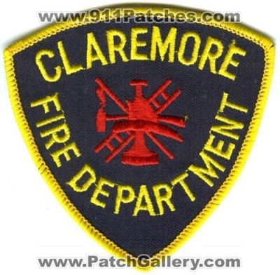 Claremore Fire Department (Oklahoma)
Scan By: PatchGallery.com
