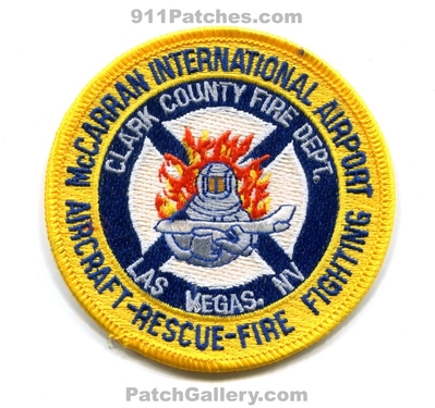 Clark County Fire Department McCarran International Airport ARFF Patch (Nevada)
Scan By: PatchGallery.com
Keywords: co. dept. intl. aircraft rescue firefighter firefighting crash cfr las vegas