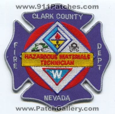 Clark County Fire Department Hazardous Materials Technician Patch (Nevada)
Scan By: PatchGallery.com
Keywords: co. dept. hazmat haz-mat las vegas