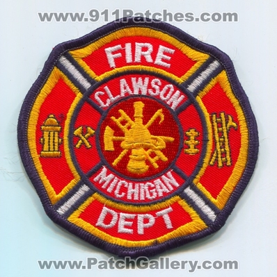 Clawson Fire Department Patch (Michigan)
Scan By: PatchGallery.com
Keywords: dept.