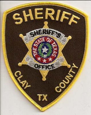 Clay County Sheriff
Thanks to EmblemAndPatchSales.com for this scan.
Keywords: texas sheriffs sheriff's office