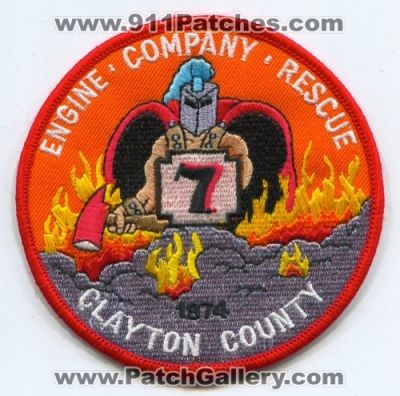 Clayton County Fire Department Company 7 (Georgia)
Scan By: PatchGallery.com
Keywords: dept. station engine rescue