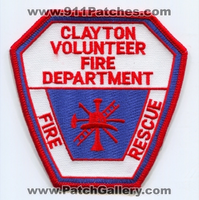 Clayton Volunteer Fire Rescue Department Patch (Georgia)
Scan By: PatchGallery.com
Keywords: vol. dept.