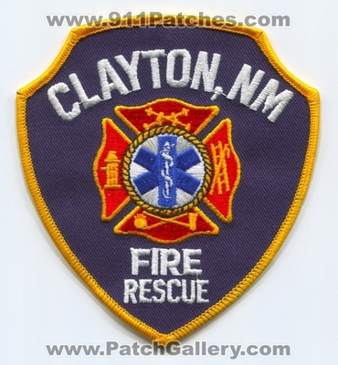 Clayton Fire Rescue Department Patch (New Mexico)
Scan By: PatchGallery.com
Keywords: dept. nm