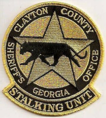 Clayton County Sheriff's Office Stalking Unit
Thanks to EmblemAndPatchSales.com for this scan.
Keywords: georgia sheriffs