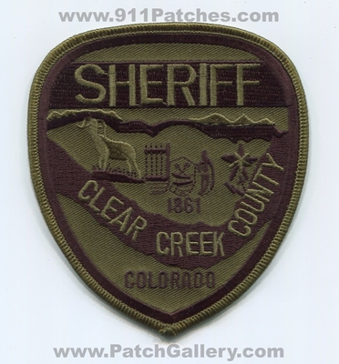 Clear Creek County Sheriffs Office Patch (Colorado)
Scan By: PatchGallery.com
Keywords: co. department dept.