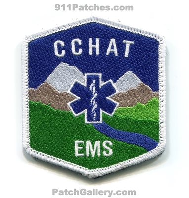 Clear Creek County Emergency Medical Services EMS Health Assistance Team CCHAT Patch (Colorado)
[b]Scan From: Our Collection[/b]
Keywords: co. ambulance