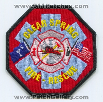 Clear Spring Fire Rescue Department Patch (South Carolina)
Scan By: PatchGallery.com
Keywords: dept.