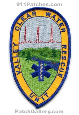 Clear Water Valley Rescue Unit EMS Patch (Idaho)
Scan By: PatchGallery.com
