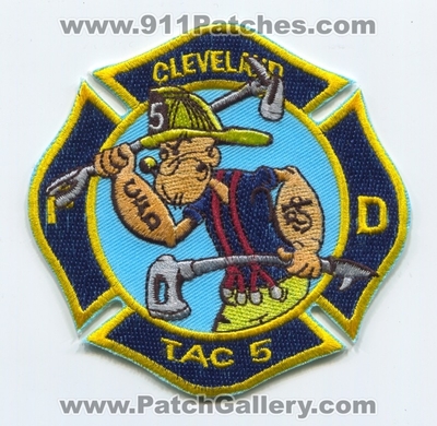 Cleveland Fire Department TAC 5 Patch (Ohio)
Scan By: PatchGallery.com
Keywords: dept. cfd fireground for battalion popeye