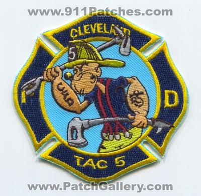 Cleveland Fire Department TAC 5 Patch (Ohio)
Scan By: PatchGallery.com
Keywords: dept. cfd fireground for battalion popeye