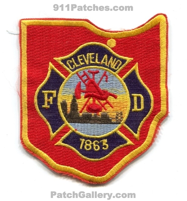 Cleveland Fire Department Patch (Ohio) (State Shape)
Scan By: PatchGallery.com
Keywords: dept. 1863