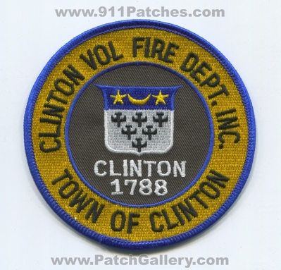 Clinton Volunteer Fire Department Inc Patch (New York)
Scan By: PatchGallery.com
Keywords: town of vol. dept. inc. 1788
