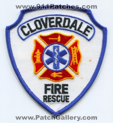 Cloverdale Fire Rescue Department Patch (Indiana)
Scan By: PatchGallery.com
Keywords: dept.