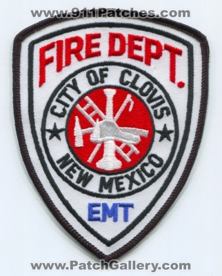 Clovis Fire Department EMT Patch (New Mexico)
Scan By: PatchGallery.com
Keywords: city of dept. emergency medical technician